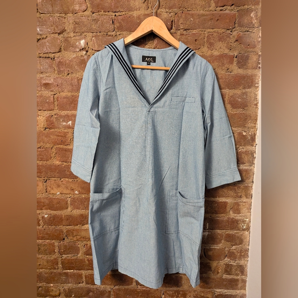 apc sailor denim cotton dress Size XS